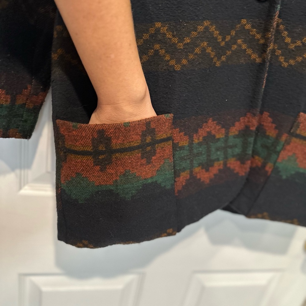 Vintage Basic Edition Wool Southwestern Blazer - image 7